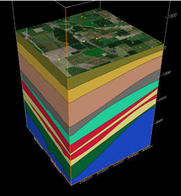 3-D geo model