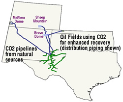 co2 pipeline map